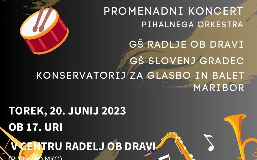 Javna vaja – promenadni koncert, 20. 6. ob 17.00